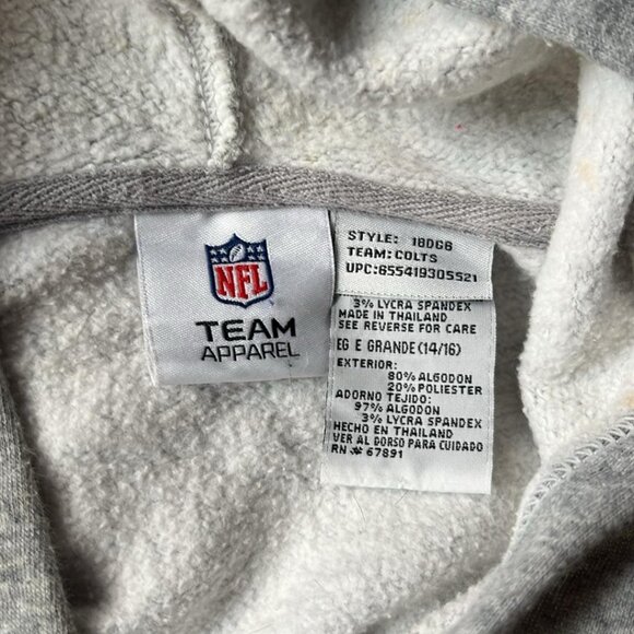 NFL Team Apparel Women's XL Colts Football Hoodie Super Fan Game Day Tail Gate - Picture 3 of 7